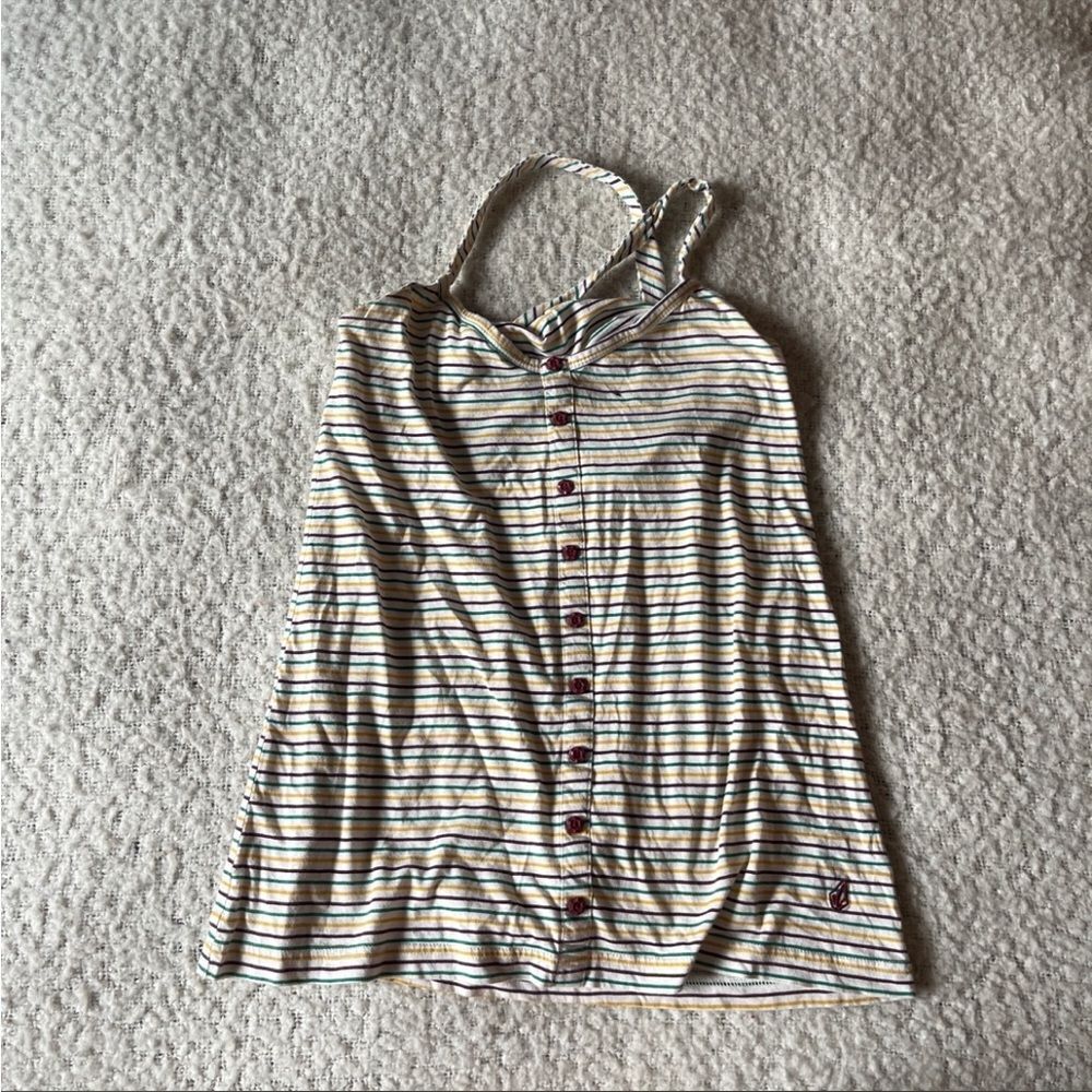 Volcom small‎ striped tank top